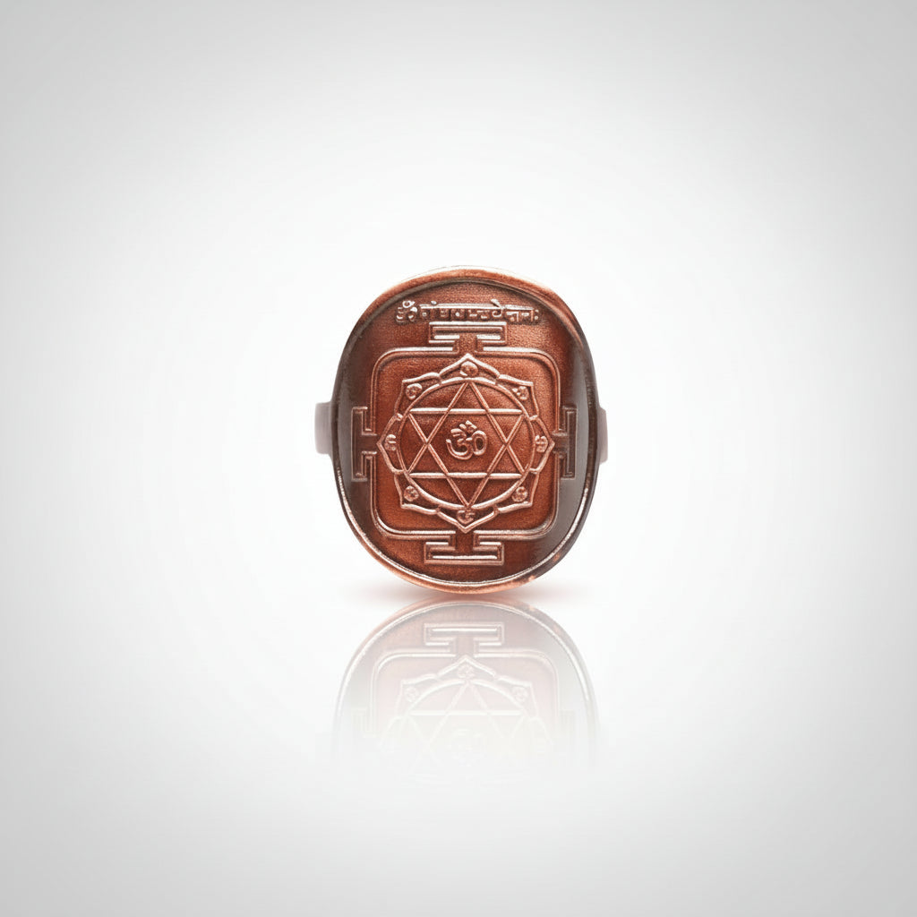 Shree Ganesh Yantra Ring in Copper