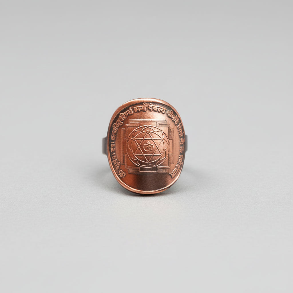 Shree Gayatri Yantra Ring in Copper