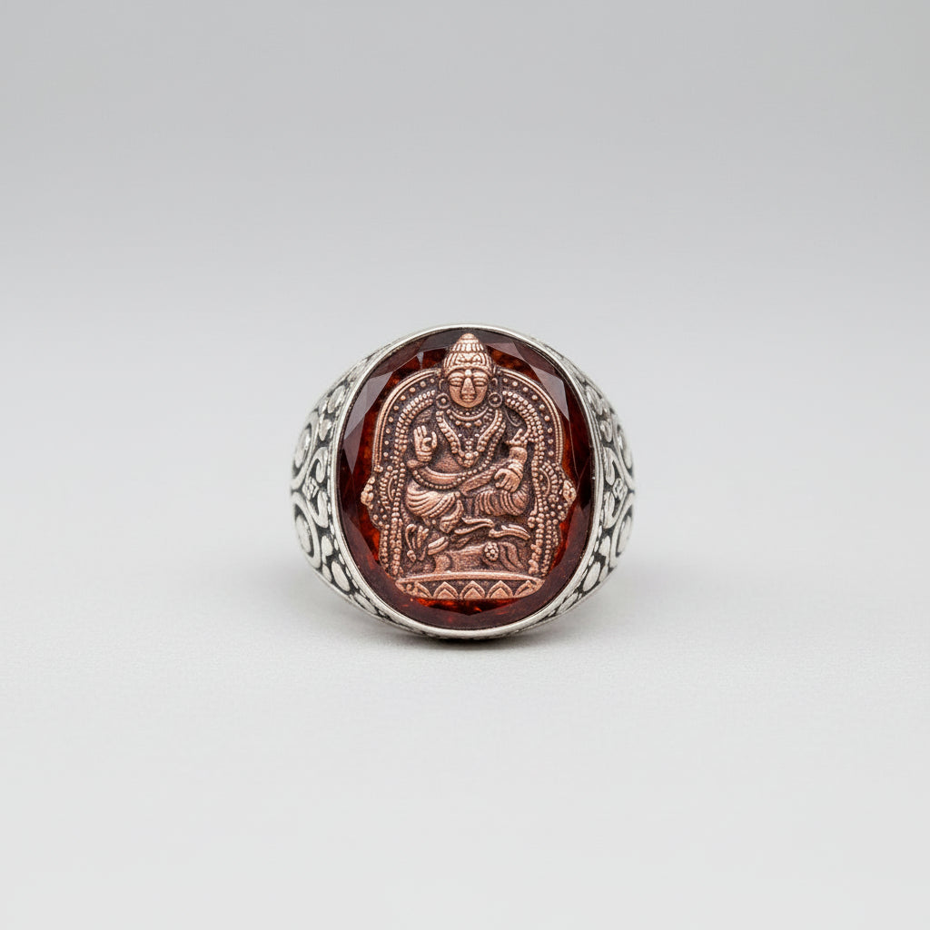 Shree Kuber Yantra Ring in Copper