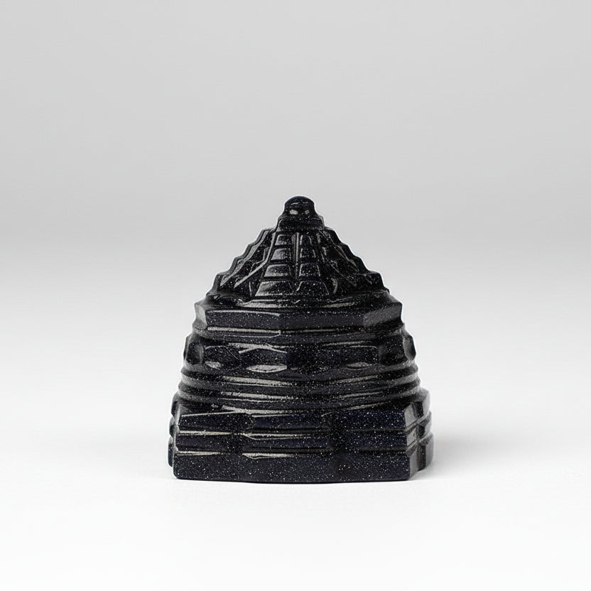 Shree Yantra in Blue Sun Stone 46 gms I