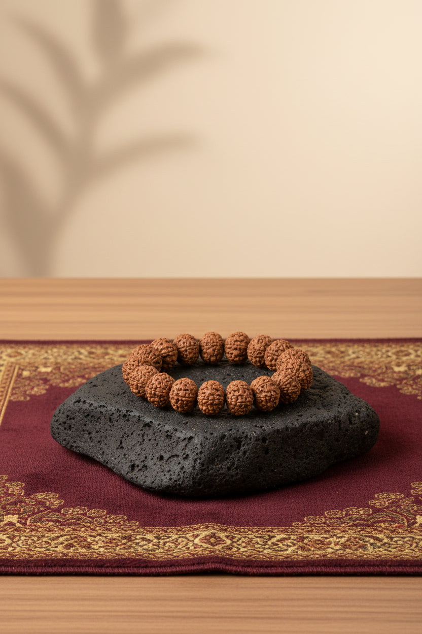 Siddh 7 Mukhi Rudraksha Bracelet | Energised for Wealth & Mahalakshmi Blessings