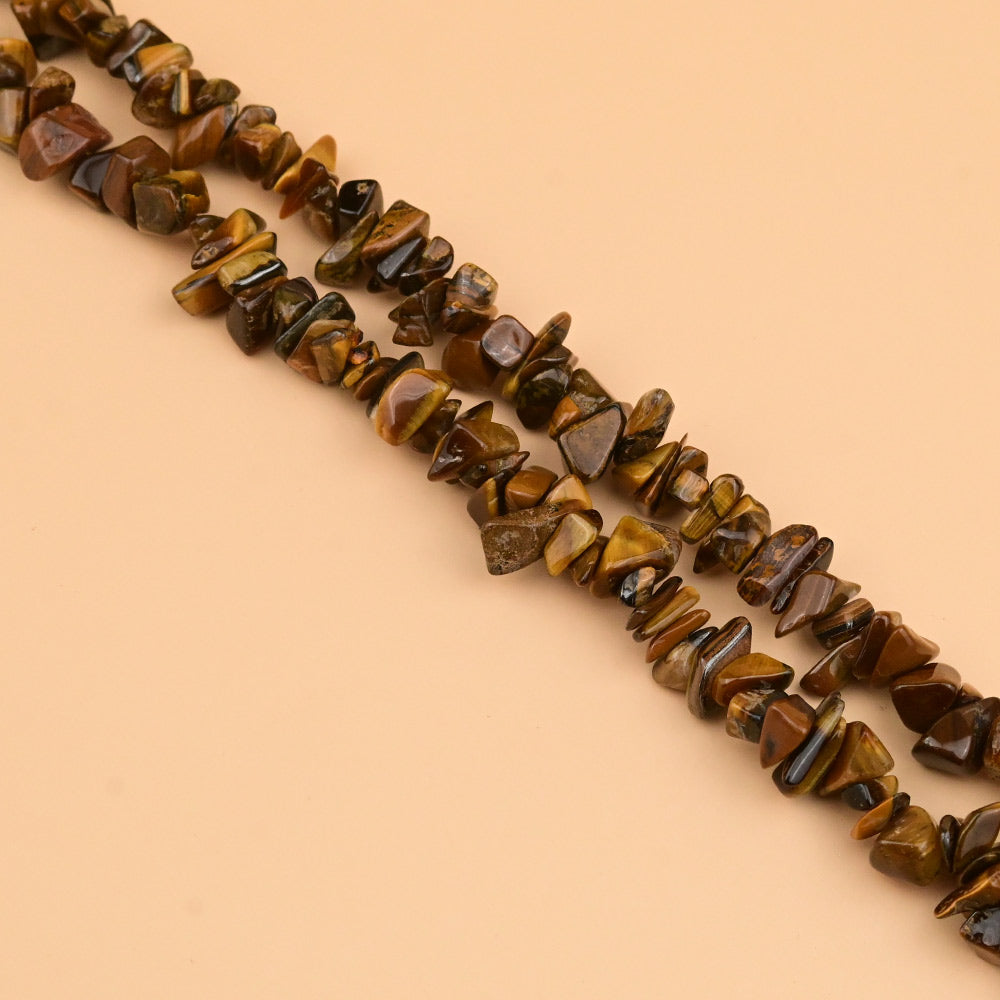 Tiger Eye Uncut Beads Necklace