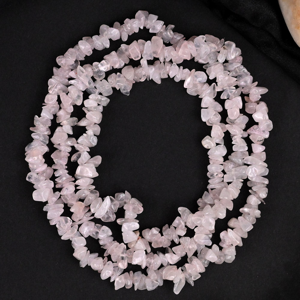 Rose Quartz Uncut Necklace
