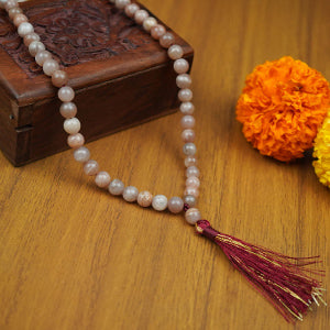 Natural Sunstone Mala-10 mm