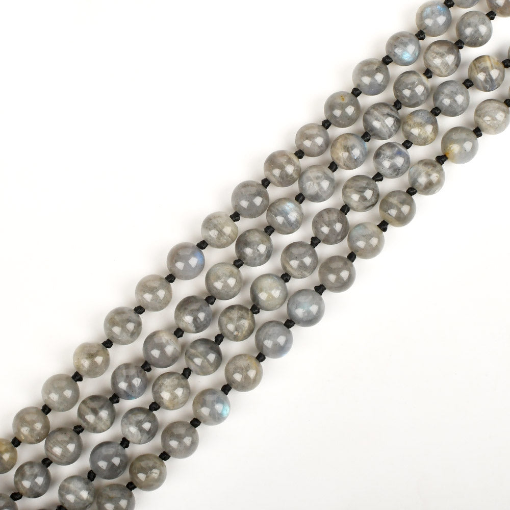 Natural Labradorite Mala-6 mm