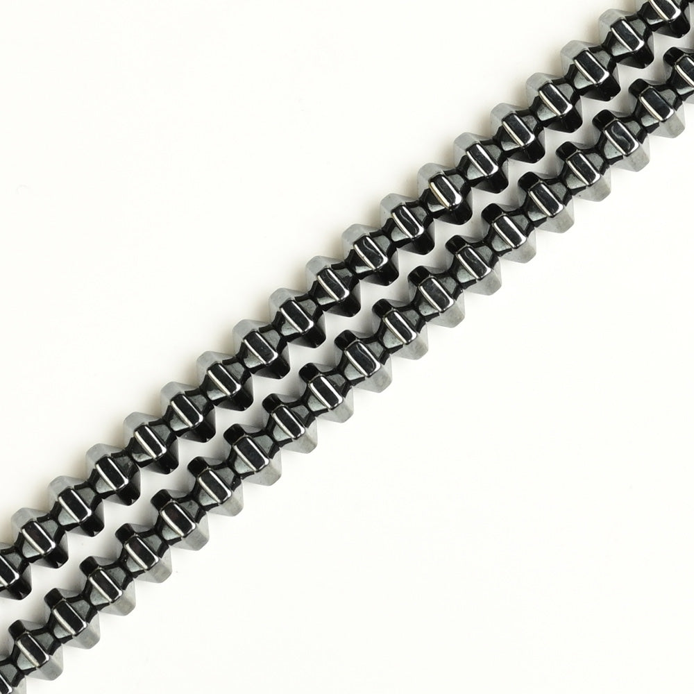Hematite Hexagonal Beads Necklace