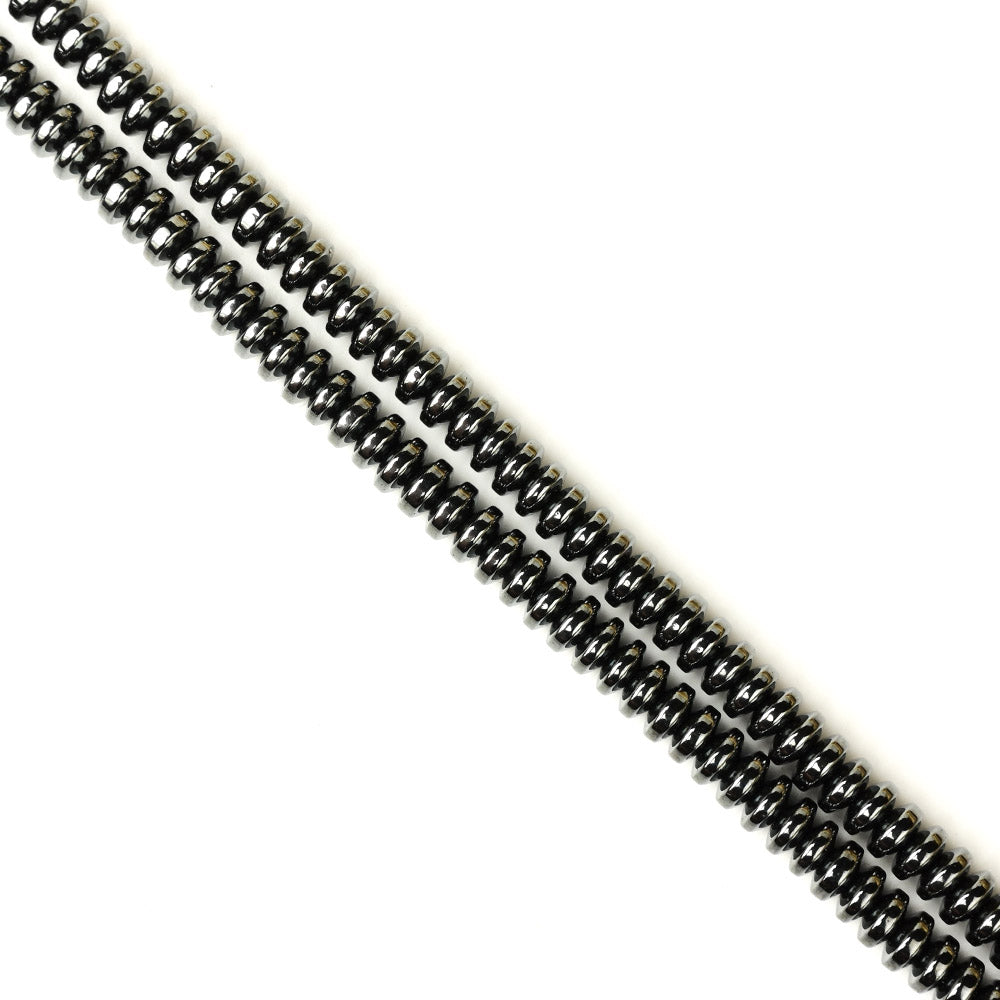 Hematite Button Shape Beads Necklace