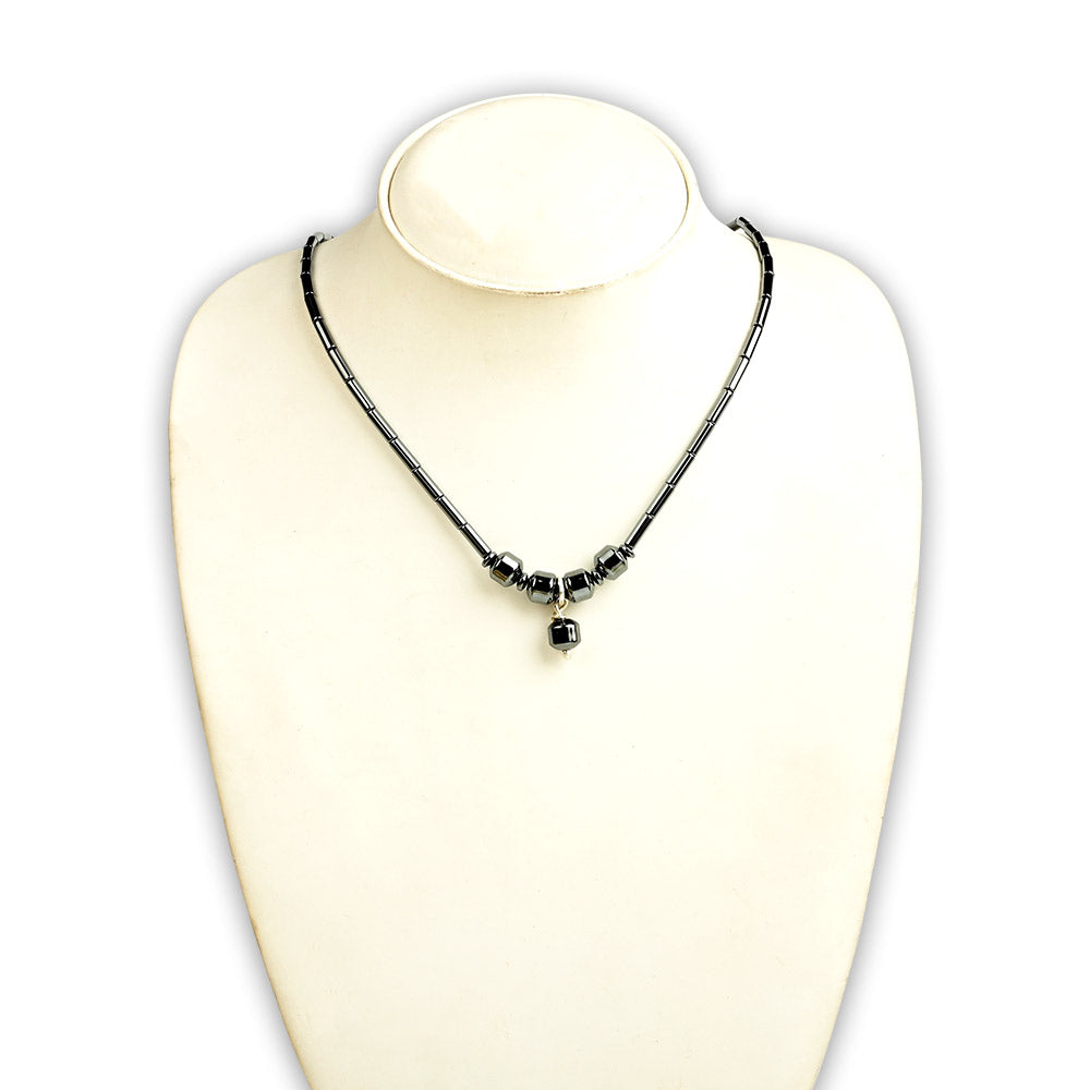 Natural Hematite Designer Necklace