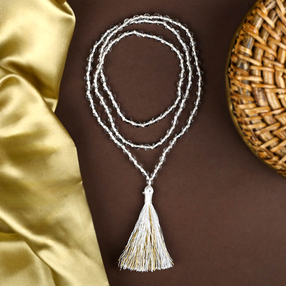 Sphatik Mala (Crystal Quartz)-12 mm
