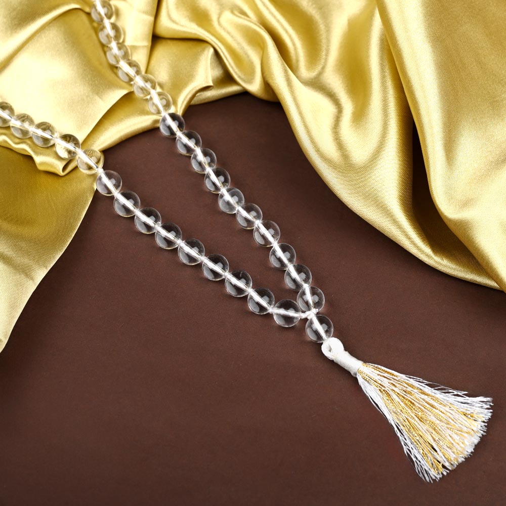 Sphatik Mala (Crystal Quartz)-6 mm