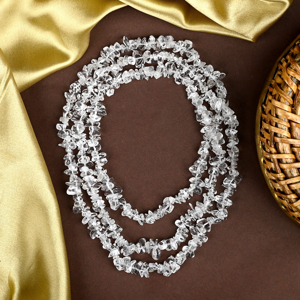 Sphatik Uncut Beads Necklace