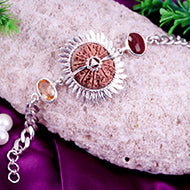 12 Mukhi Collector with Citrine and Ruby Bracelet