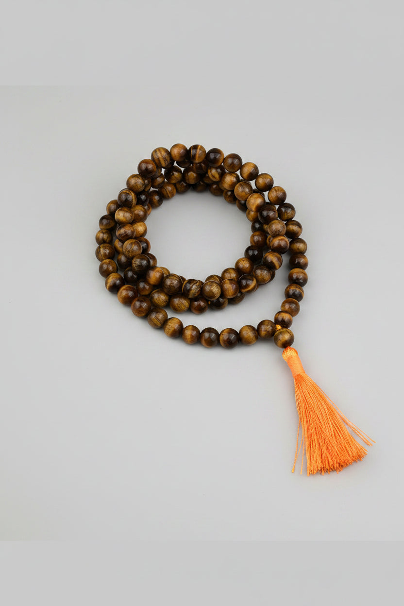 Tiger Eye Necklace Mala mani mon