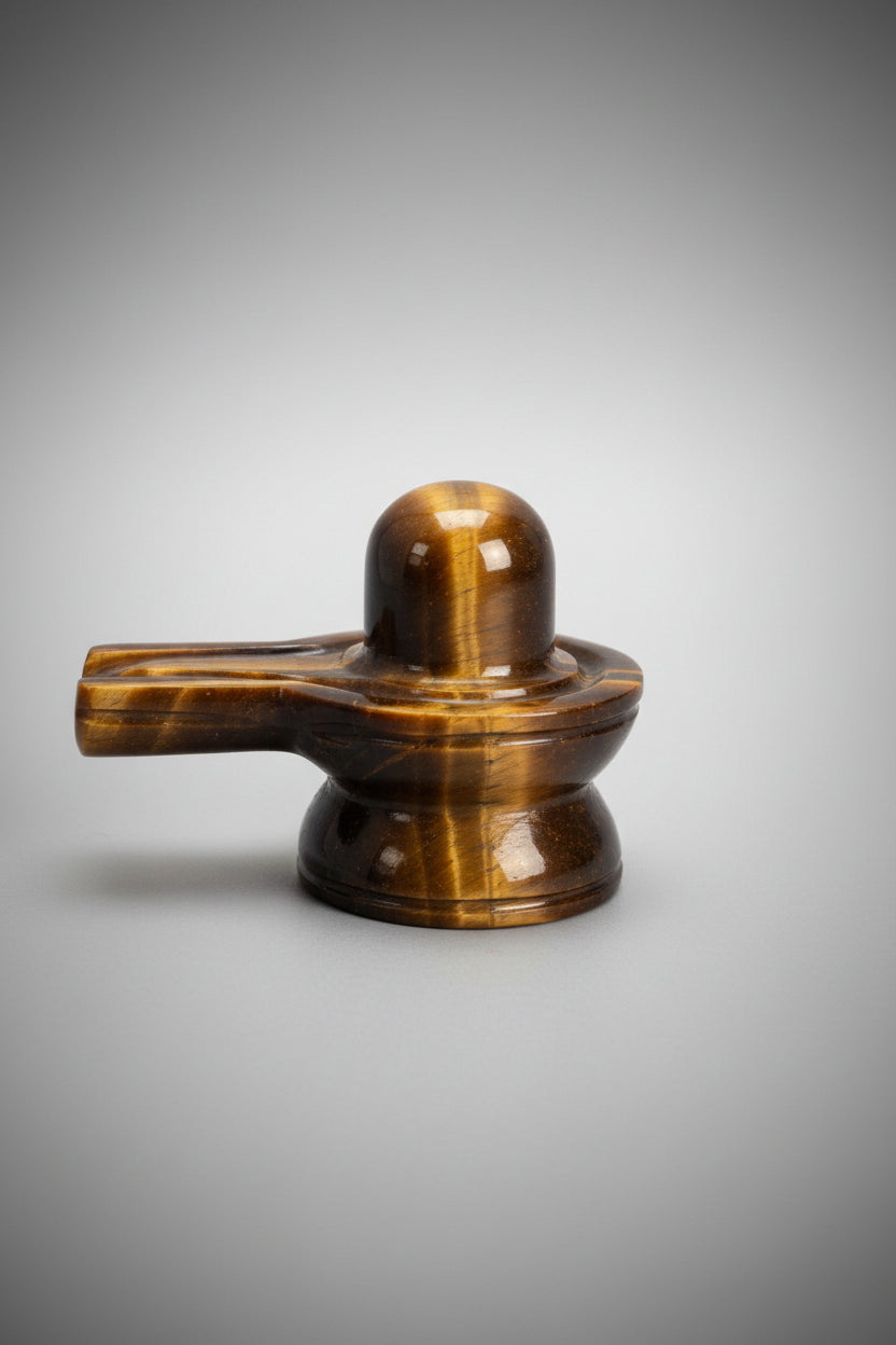Mani monk tiger eye shivling

