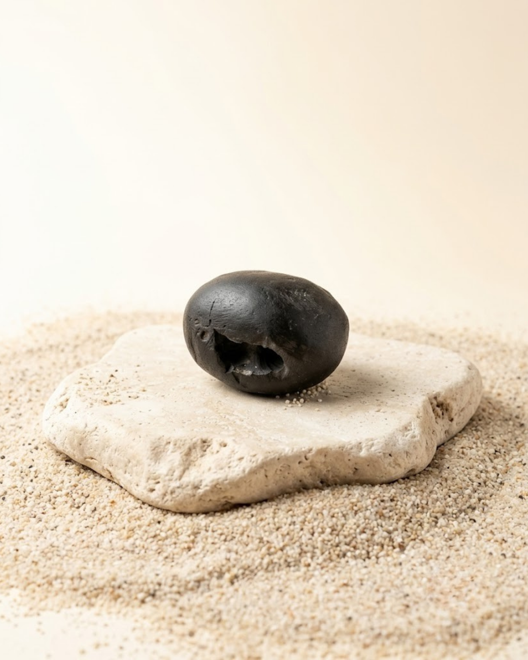 Chakradhari Vishnu Shaligram Shila - Original Sacred Stone - ManiMonk