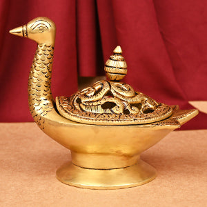 Brass Peacock Dhoop Dani