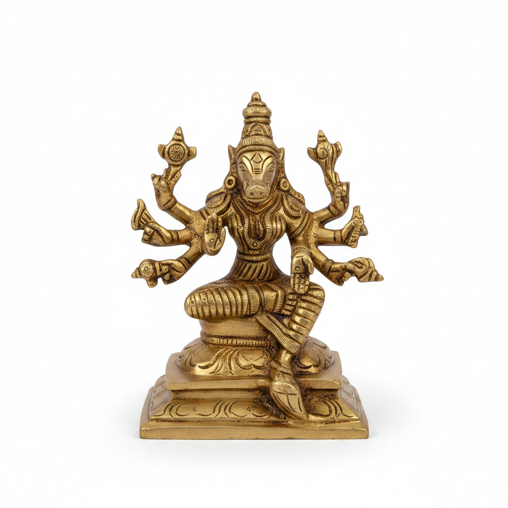Varahi Brass Idol 4.5 Inch Handcrafted Premium Deity Statue