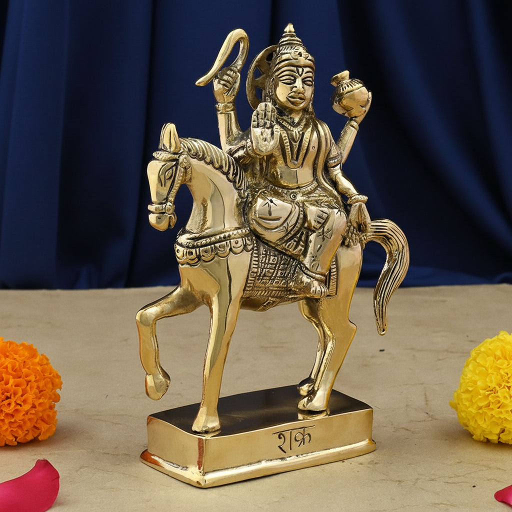 Venus Shukra Graha Brass Idol