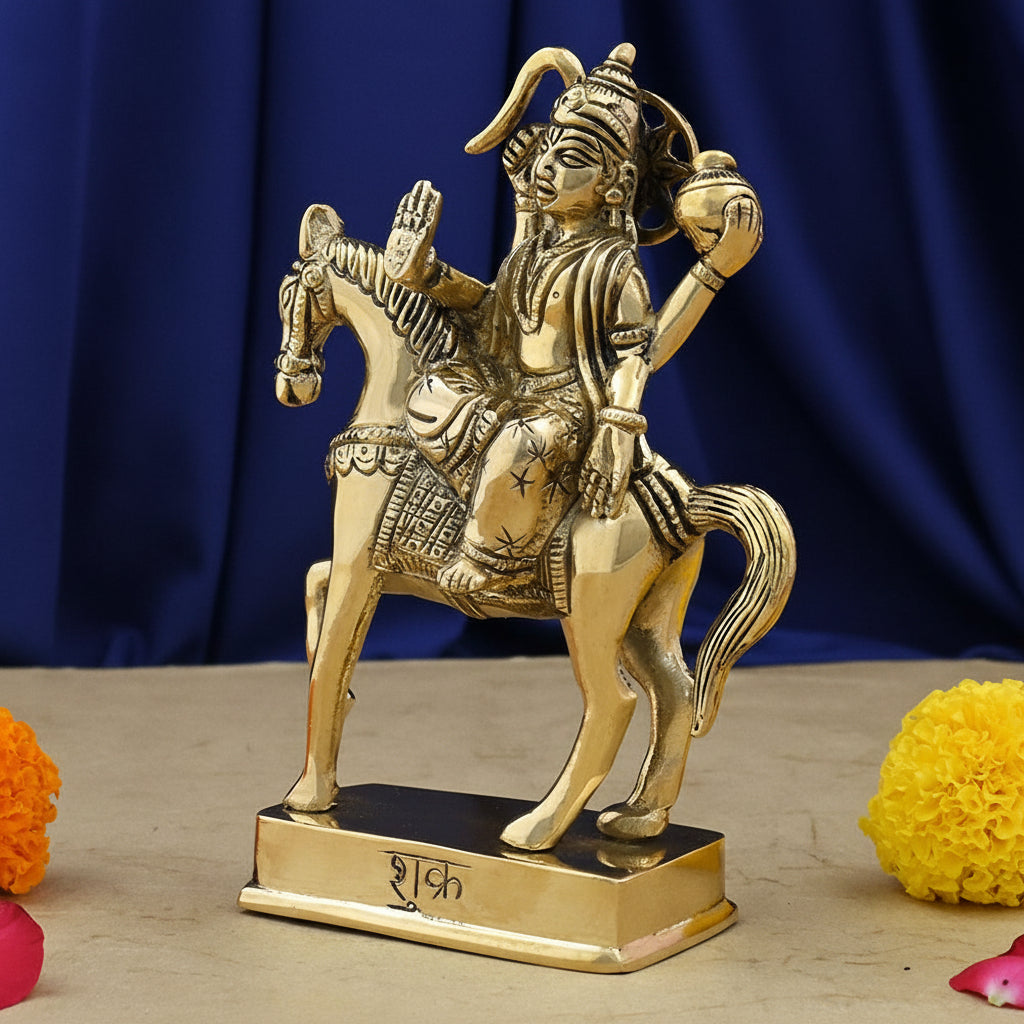 Venus Shukra Graha Brass Idol