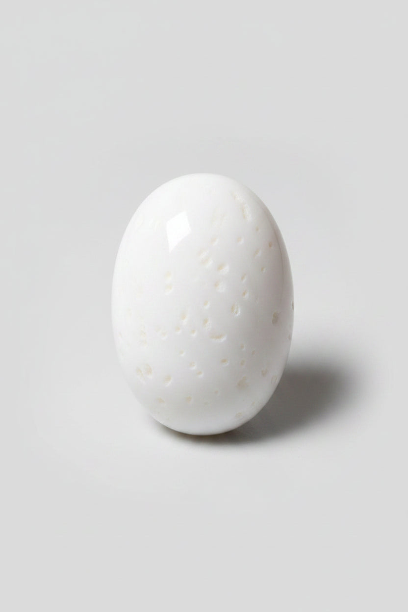 White Coral Stone 3 Carat