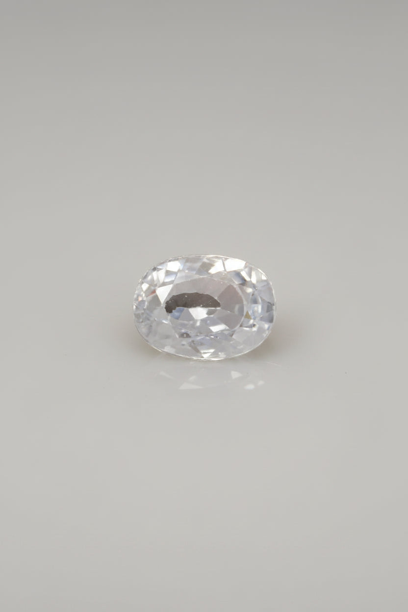 White Zircon Stone - 7 Carat Approx