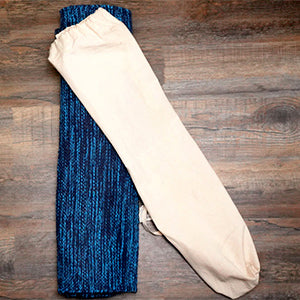 Handwoven Thick Cotton Yoga Mat-Blue