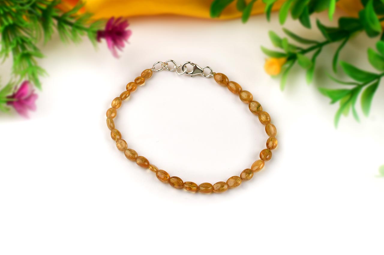 Yellow sapphire Oval Bracelet-30 carats