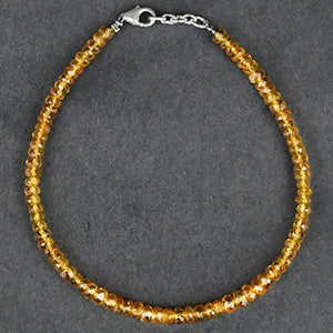 Yellow Sapphire Faceted Bracelet-31.95 Carat