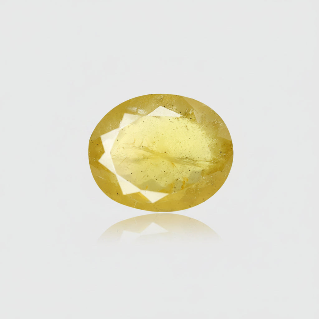Heliodor Stone 5 Carat Approx Natural Golden Beryl for Sun Planet