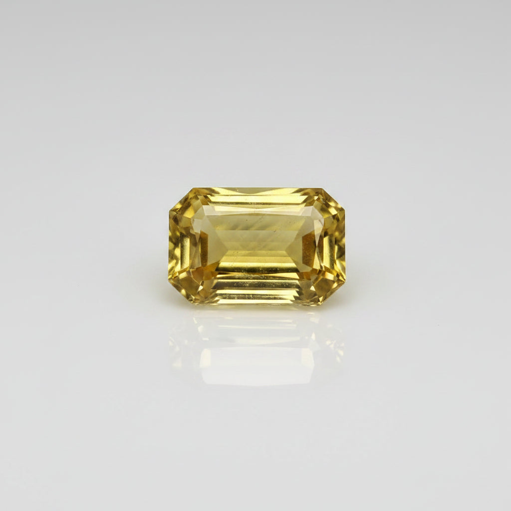 Heliodor Stone 6 Carat Approx Natural Golden Beryl for Sun Planet