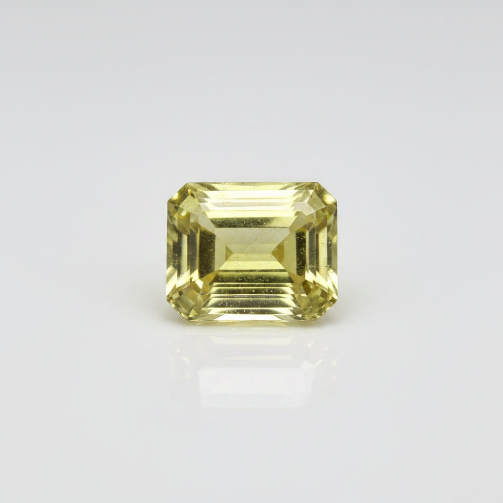 Heliodor Stone 6 Carat Approx Natural Golden Beryl for Sun Planet