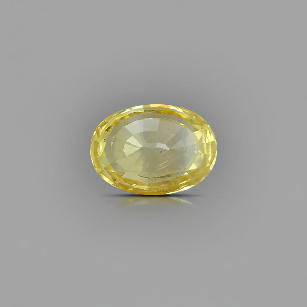 Yellow Sapphire Stone - 5 to 5.30 Carat Approx