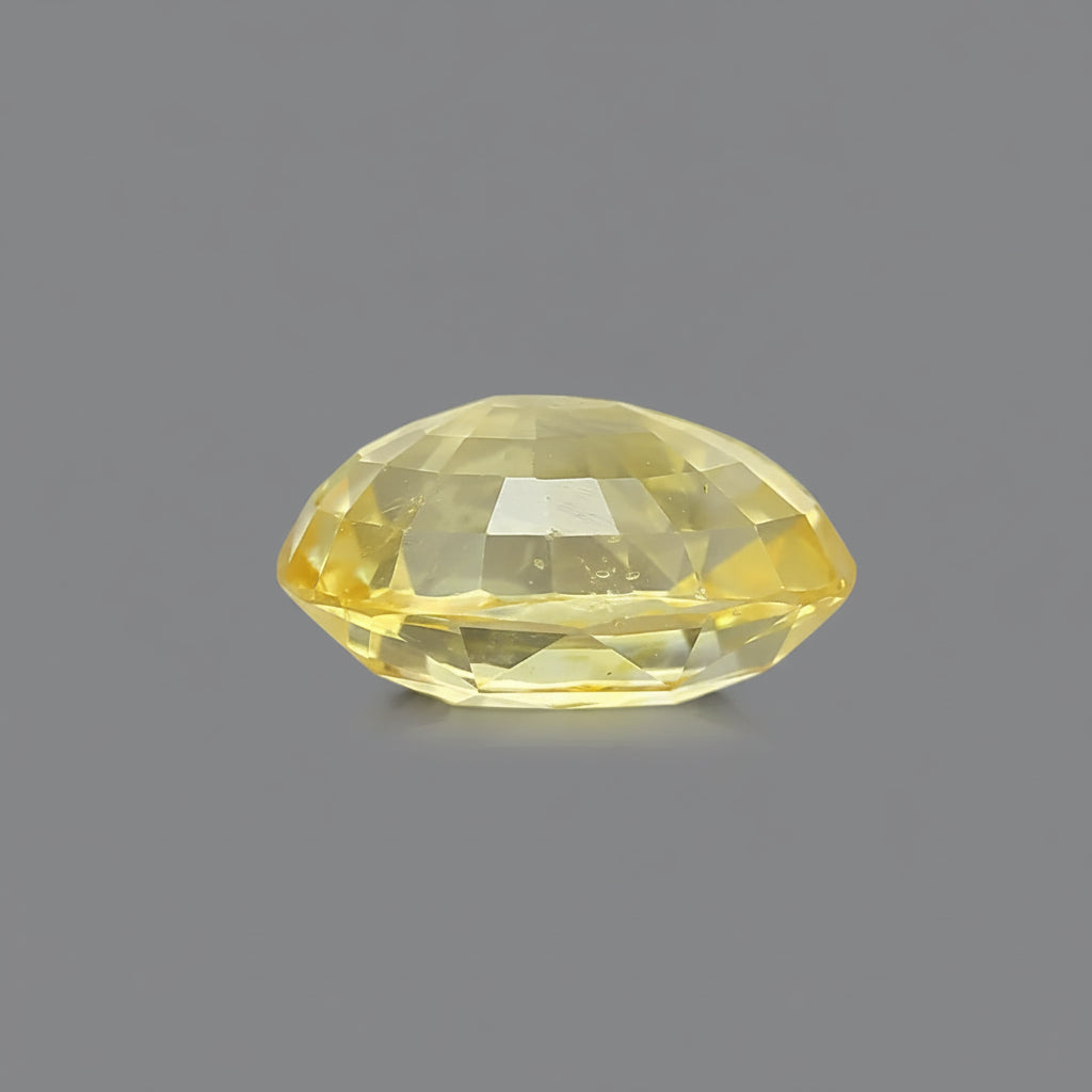 Yellow Sapphire Stone - 5 to 5.30 Carat Approx