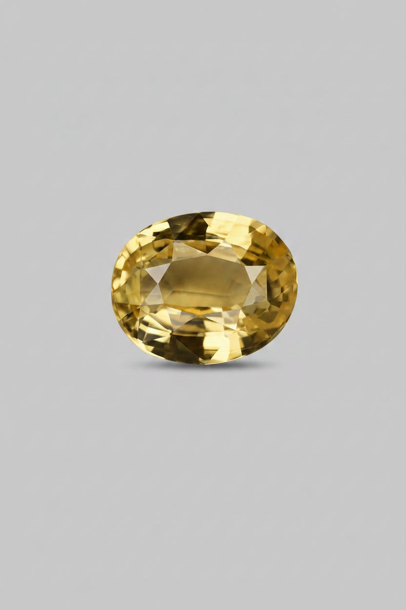 Yellow Sapphire Stone 3 Carat