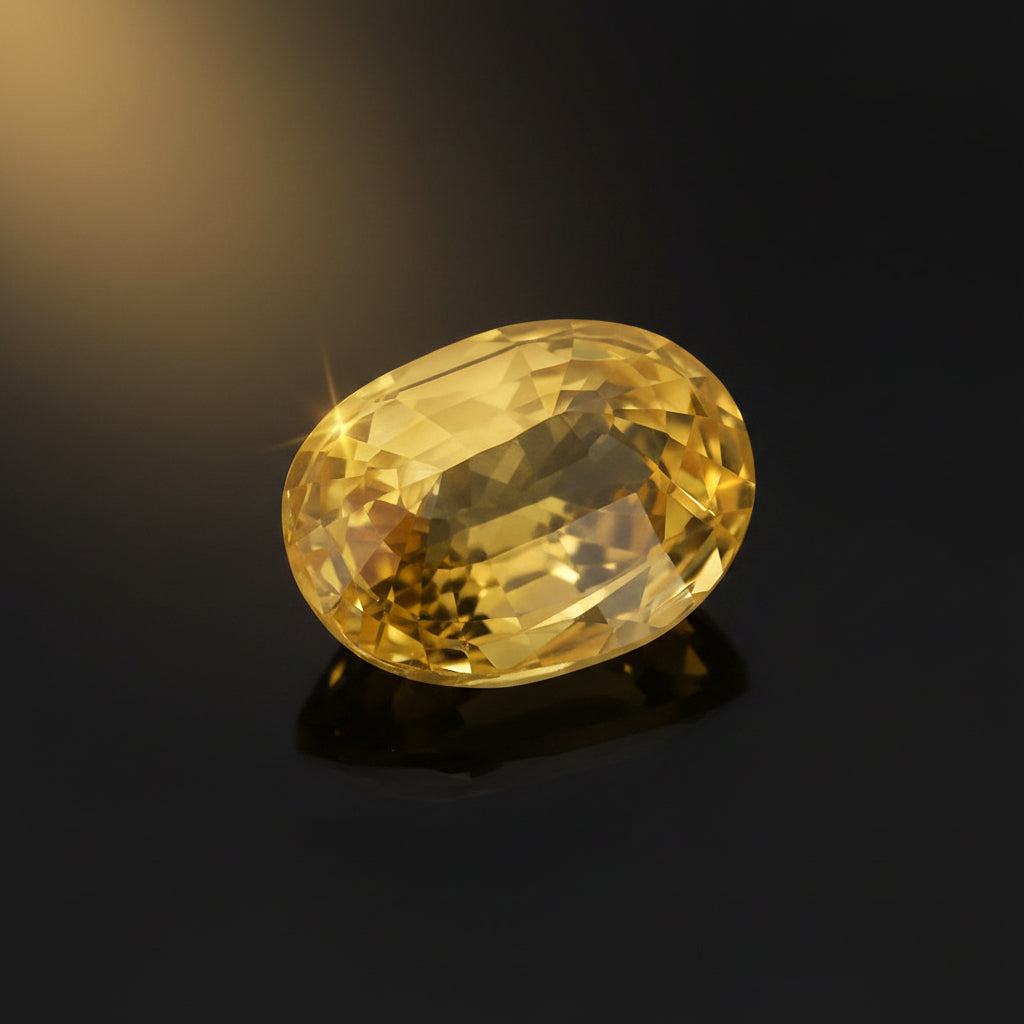 Yellow Sapphire Stone 3 Carat | Natural Pukhraj for Jupiter
