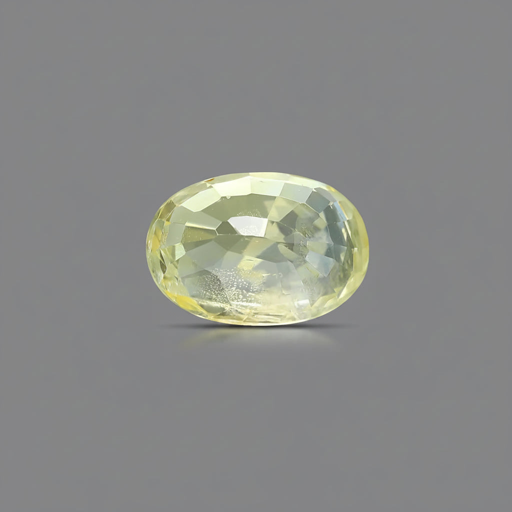 Yellow Sapphire Stone - 6 Carat Approx