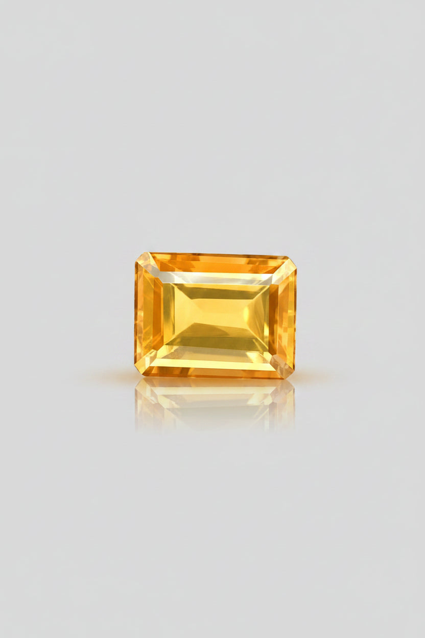 Yellow Citrine Gemstone | 5 Carats | Natural & Certified