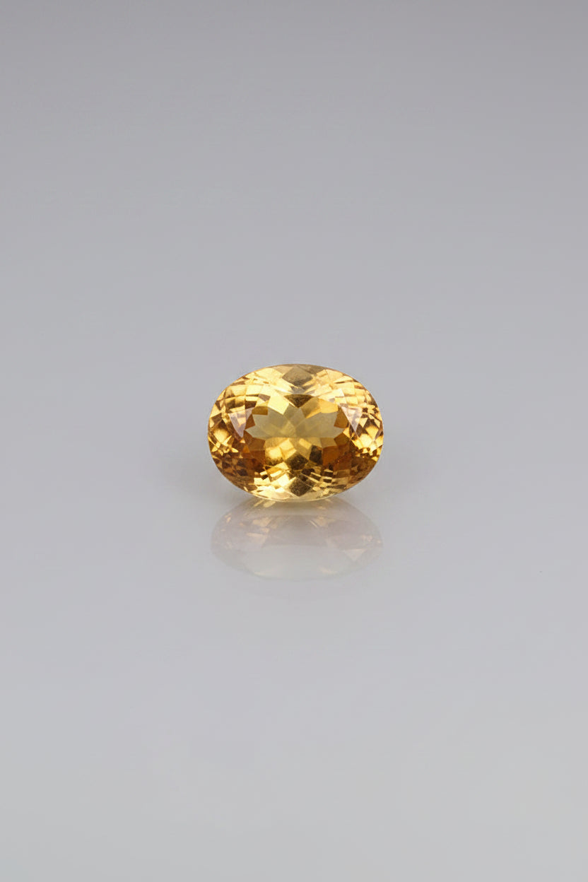 Yellow Citrine Gemstone | 6 Carats | Natural & Certified