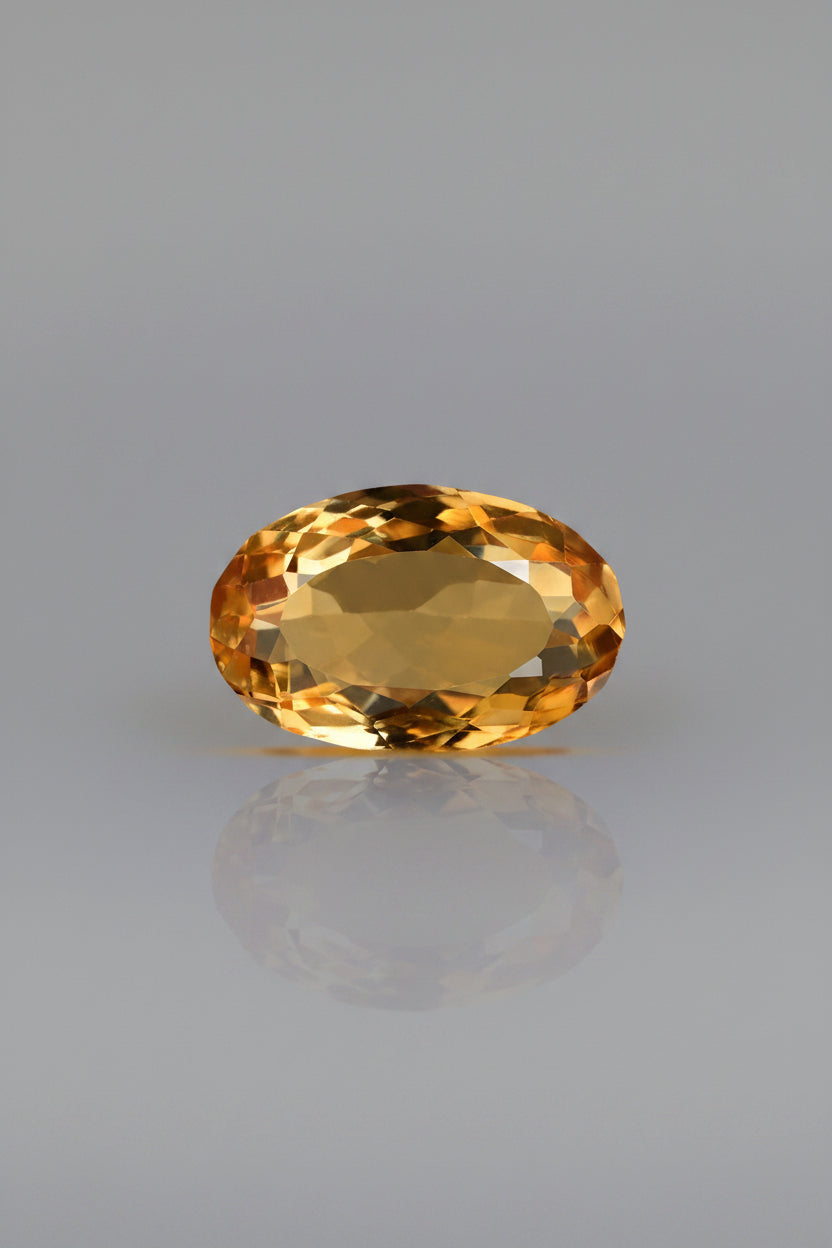 Added Yellow Citrine Stone - 7 to 8 Carats

