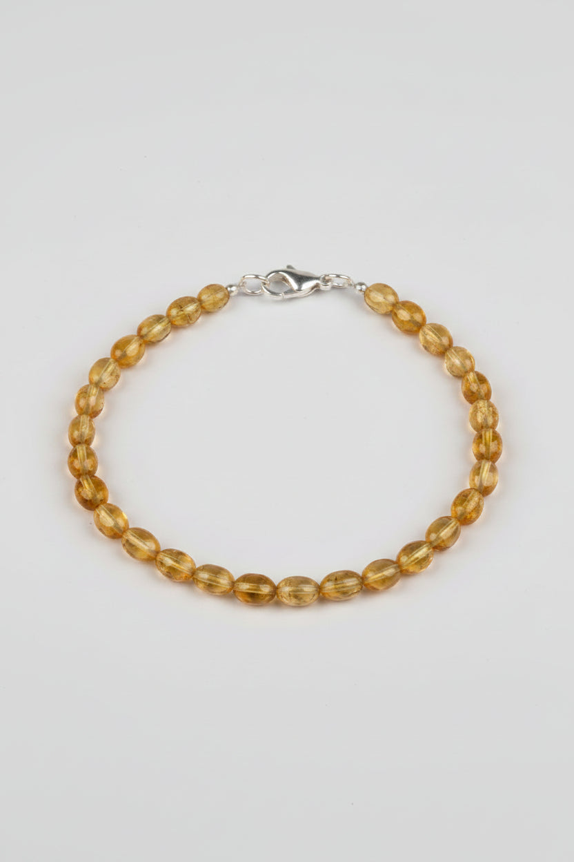 Yellow Sapphire Oval Bracelet