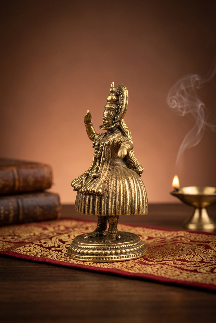 Kathakali Ashtadhatu Brass Miniature Idol