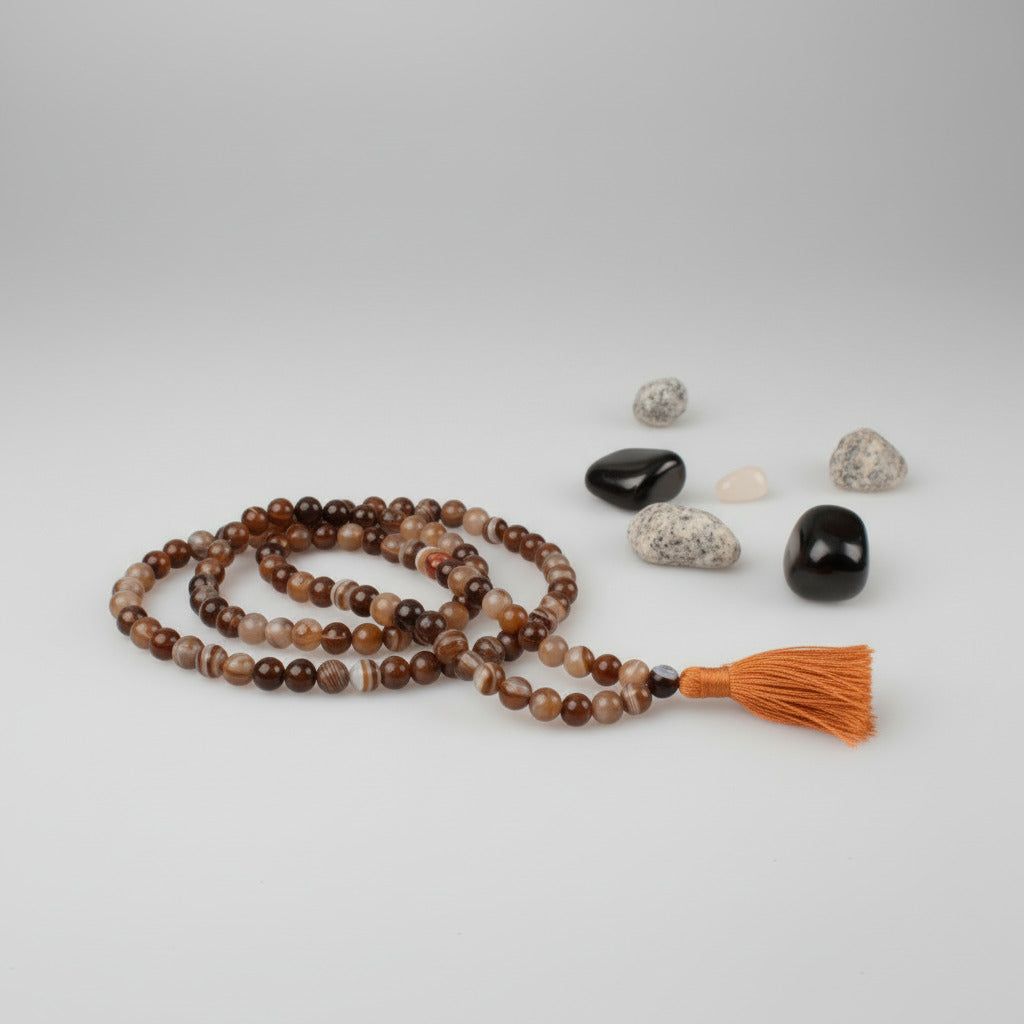 Brown Agate Rosary (8 mm)