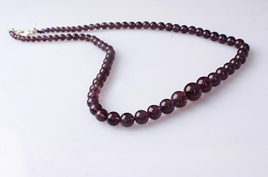 Amethyst Round Mala (5 mm to 11 mm)