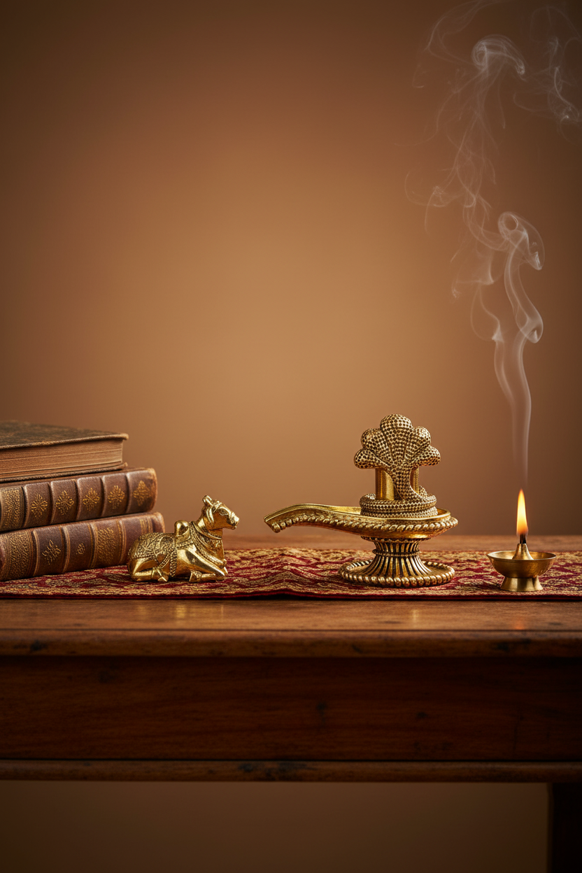 Ashtadhatu Shivling Nandi Set – Medium - ManiMonk