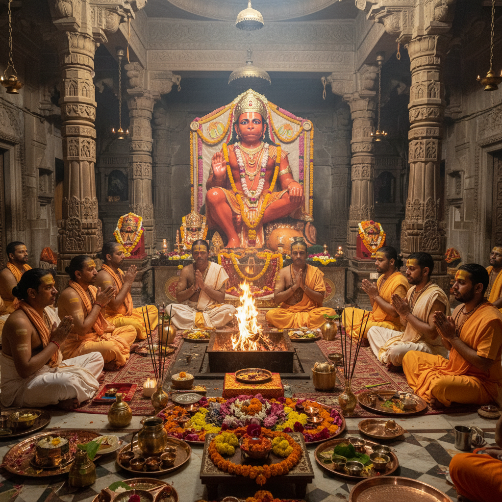 Bhoot Pret Badha Nivaran Puja at Shree Bade Hanuman Mandir Prayagraj, 12 pandits, square img