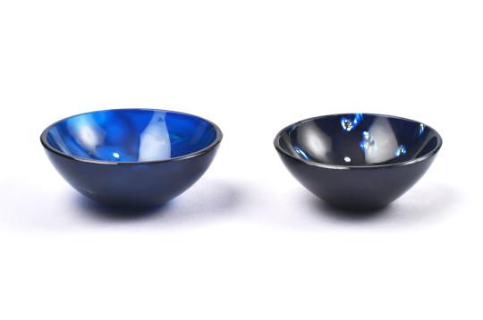 Blue Onyx Gemstone Bowl (Set Of 2)-40 gms