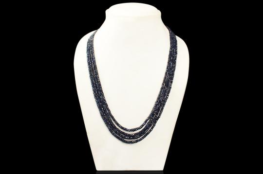 Blue Sapphire Necklace (4 Turn)