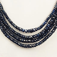 Blue Sapphire Necklace (4 Turn)