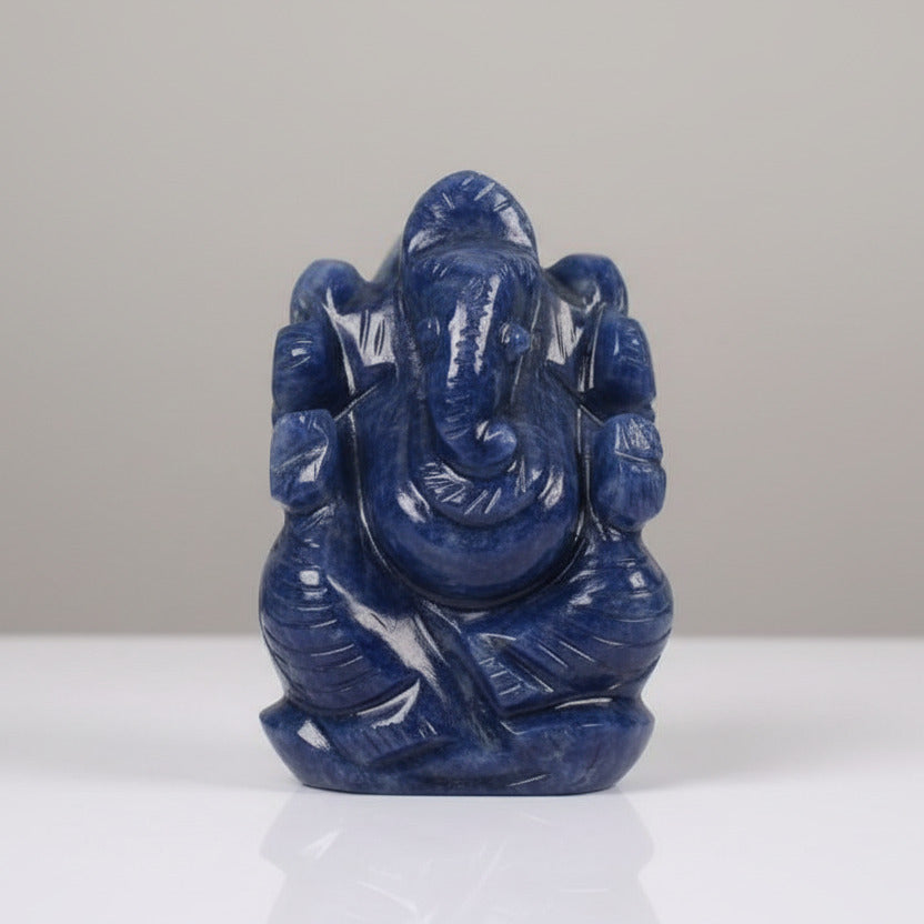 Blue Sodalite Ganesha Idol - 61 gms