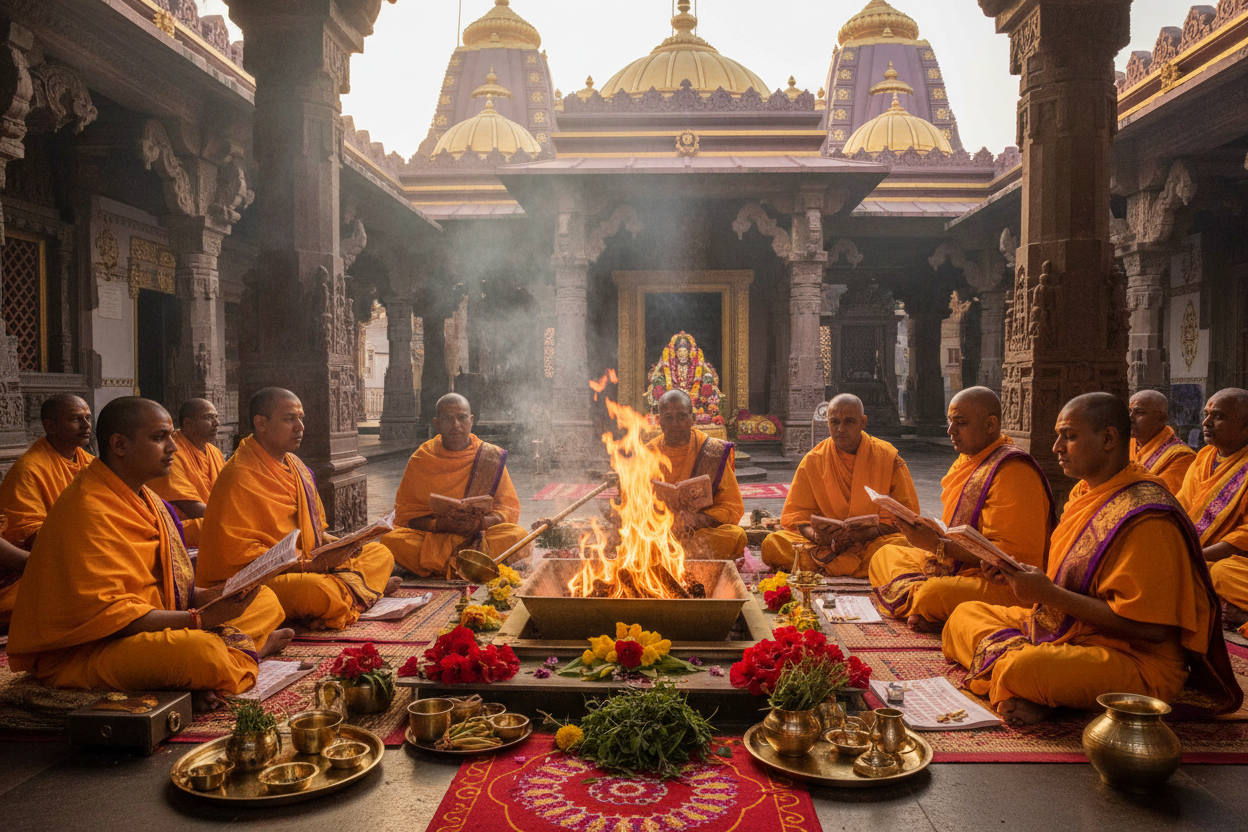 Chandi Paath and Hawan at Kamakhya Temple-Samputa Chandi Paath